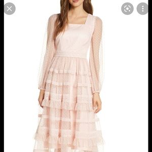 Rachel Parcell Pink Tiered Dress.